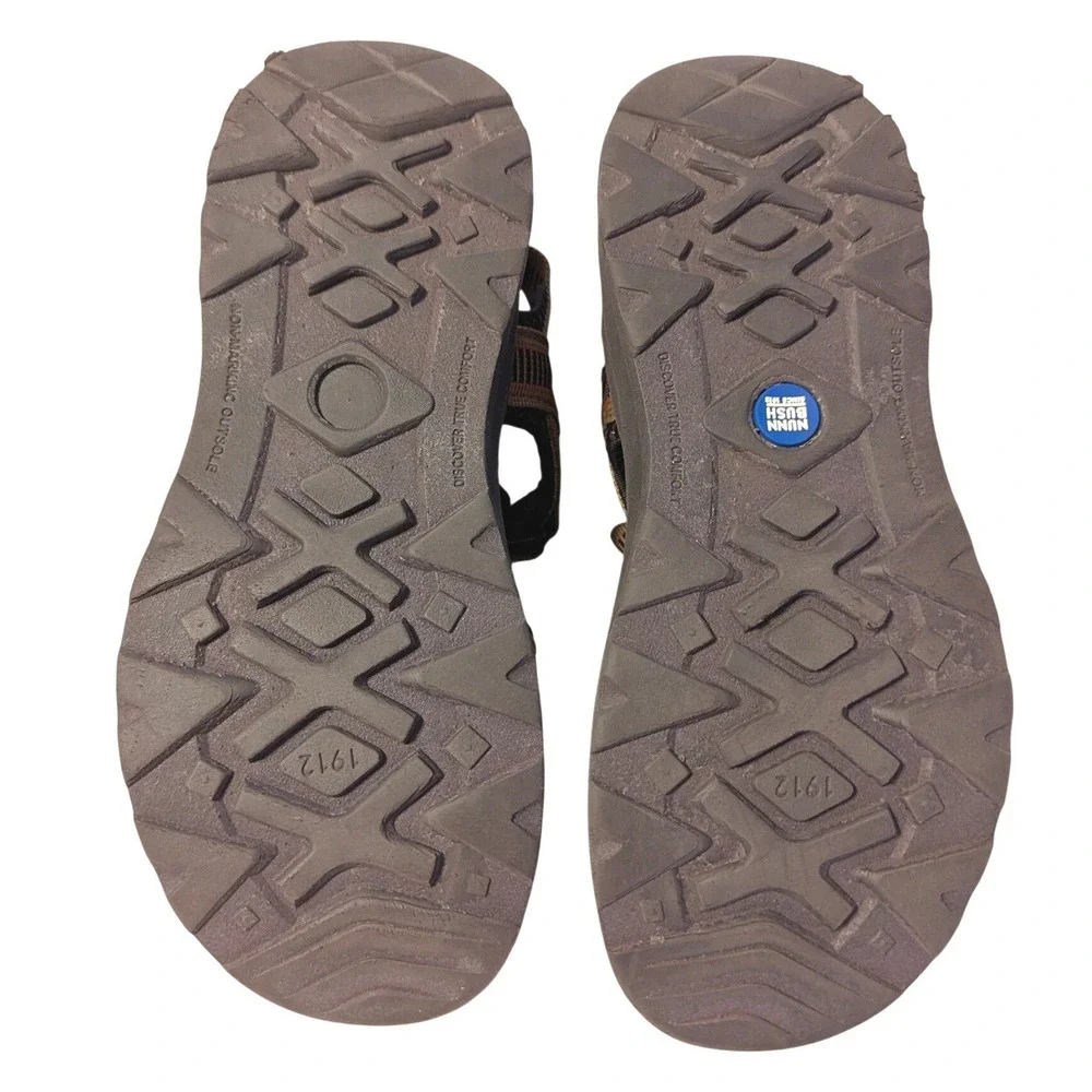 Nunn Bush Mens 1912 Huck Sport River Sandals Tan Multi Hiking Size 8 85010-238